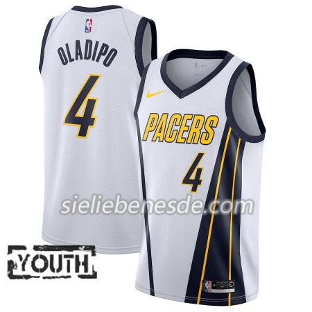 Kinder NBA Indiana Pacers Trikot Victor Oladipo 4 2018-19 Nike Weiß Swingman